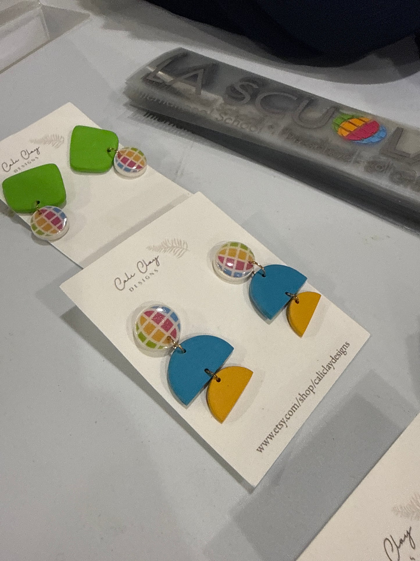 La Milanese Earring by Sophie Wertz - Blue