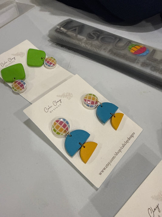 La Milanese Earring by Sophie Wertz - Blue